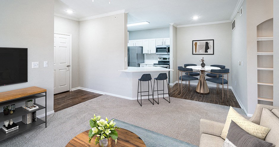 Hawthorne Ridge Living Room, Conroe, Texas