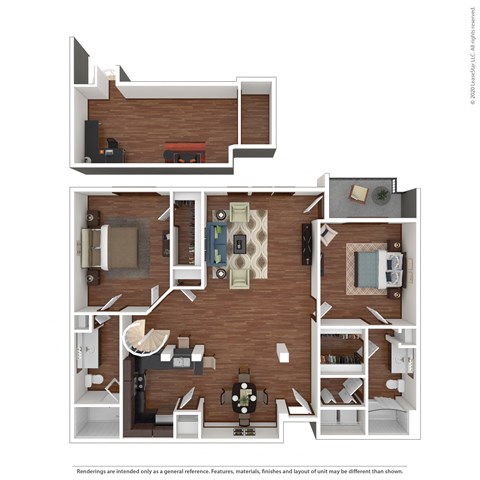 B4 2 bedroom 2 bathroom at Crosley Tanglewood, Texas, 77057