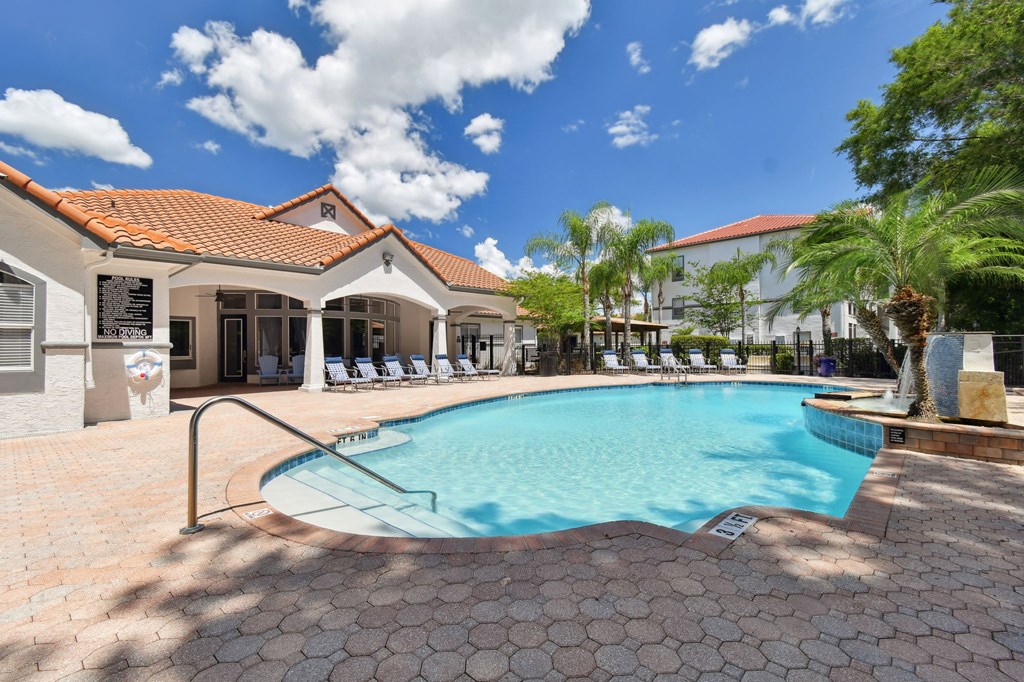 Resort style pool at Portofino Apartment Homes, Florida, 33647-3412