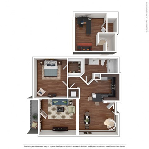 A3 1 bedroom 1 bathroom at Crosley Tanglewood, Houston, 77057