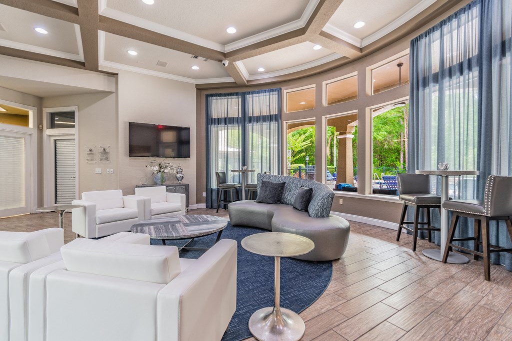 Clubhouse with Lots of Natural Light at Portofino Apartment Homes, Tampa, FL
