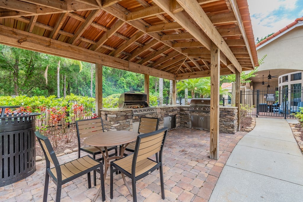 Poolside Grilling Area at Tampa, Florida