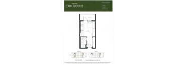 A floor plan for a property at The Woods at Willow Park.