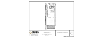 A floor plan of a suite labeled 110 is shown.