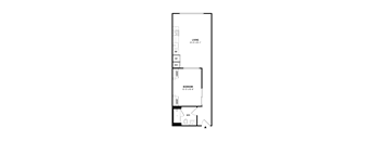 Two small white squares on a black background.