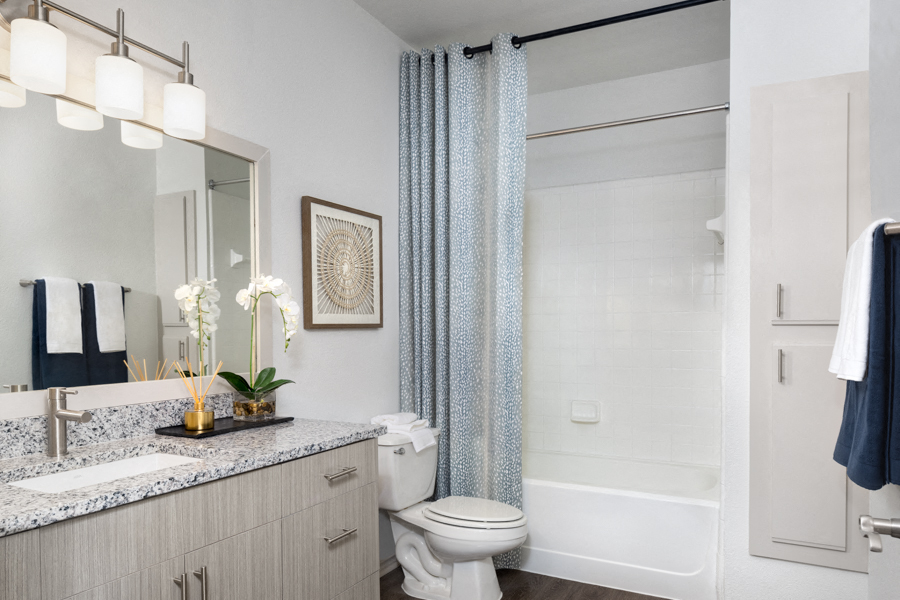 Cedar Park apartments in Ausitn - The Ranch Apartments upgraded bathrooms