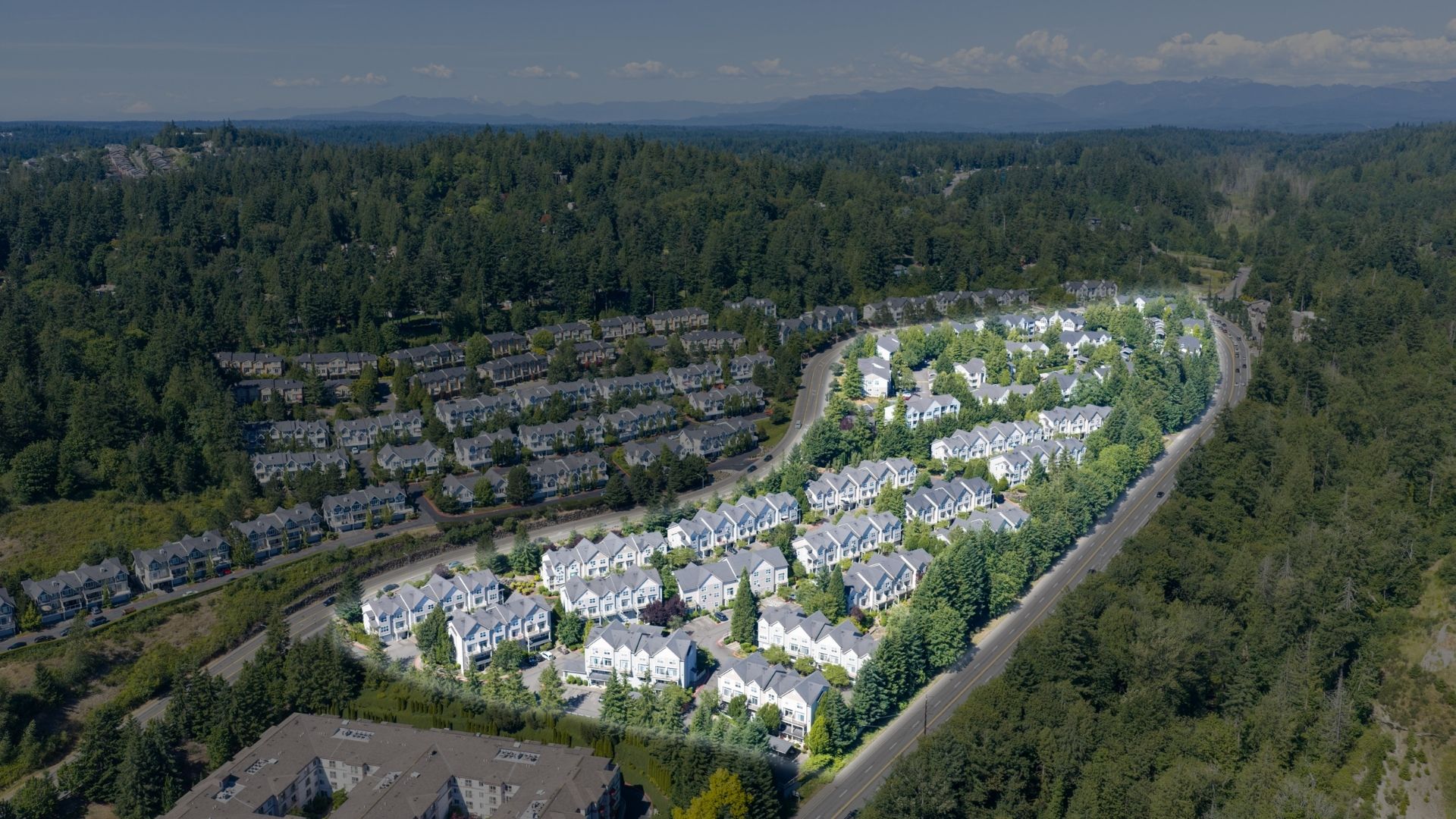The Timbers at Issaquah Ridge - Issaquah, WA - Drone View