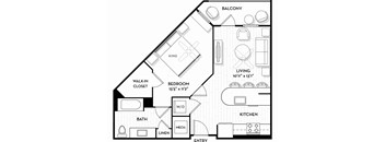 Auden Apartments - Atlanta, GA - 11F1A Floor Plan