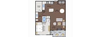 2125 Yale Apartments - Houston, TX - The Harvard floor plan