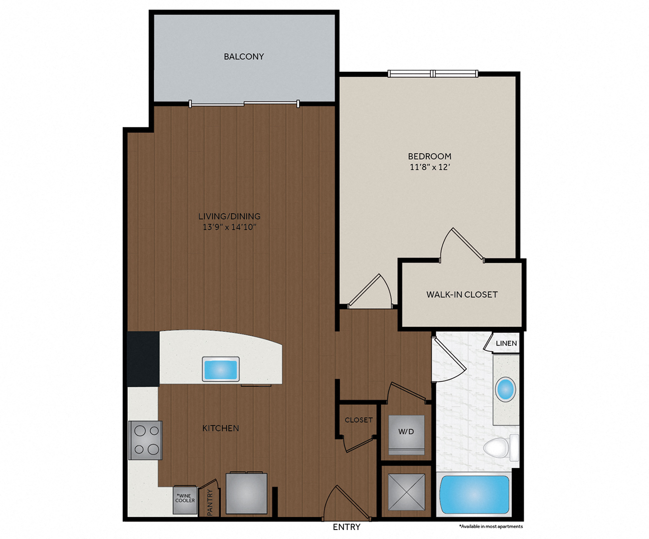 The Encore SouthPark - Charlotte, NC - Brahms Floor Plan 776 Sq Ft