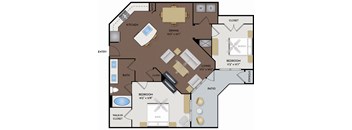 2125 Yale Apartments - Houston, TX - The Yale floor plan