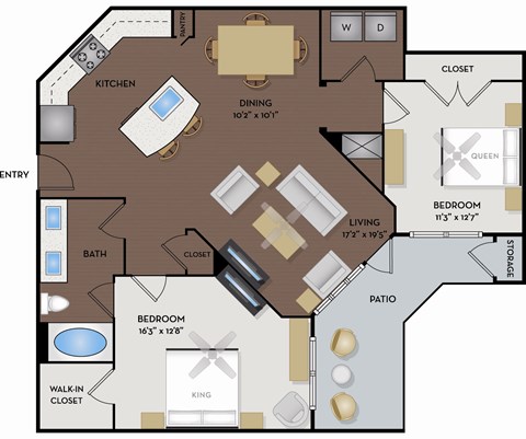 2125 Yale Apartments - Houston, TX - The Yale floor plan