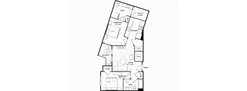 Auden Apartments - Atlanta, GA - 22F1A Floor Plan