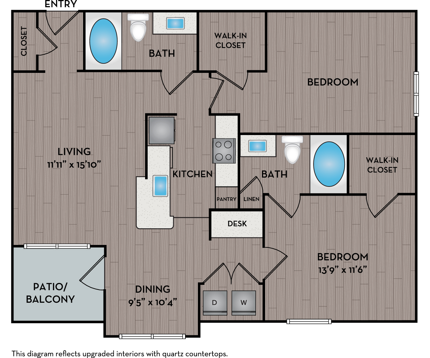 Reserve at Beachline - Orlando, FL - Laguna floor plan 1040 Sq Ft