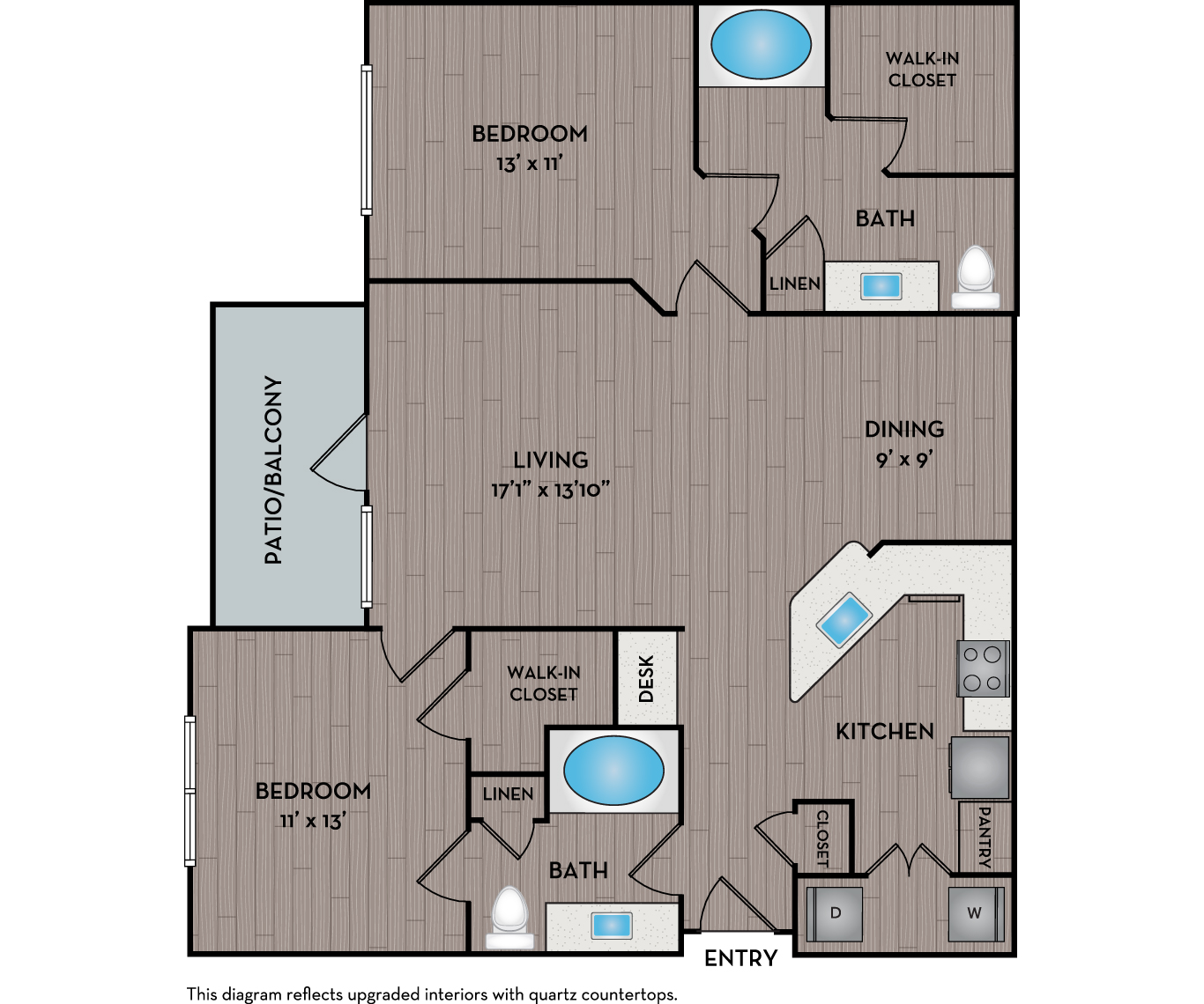 Reserve at Beachline - Orlando, FL - Newport floor plan 1133 Sq Ft