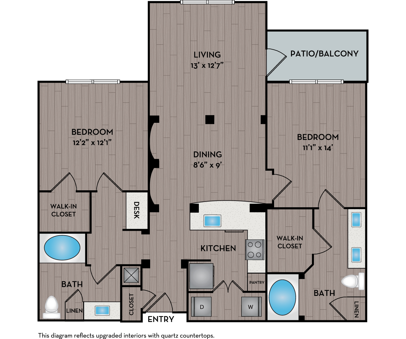 Reserve at Beachline - Orlando, FL - Palm floor plan 1142 Sq Ft