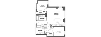 Signature Reston Town Center Apartments - Reston, VA - The Katie I Floor Plan