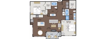 2125 Yale Apartments - Houston, TX - The Ashland floor plan