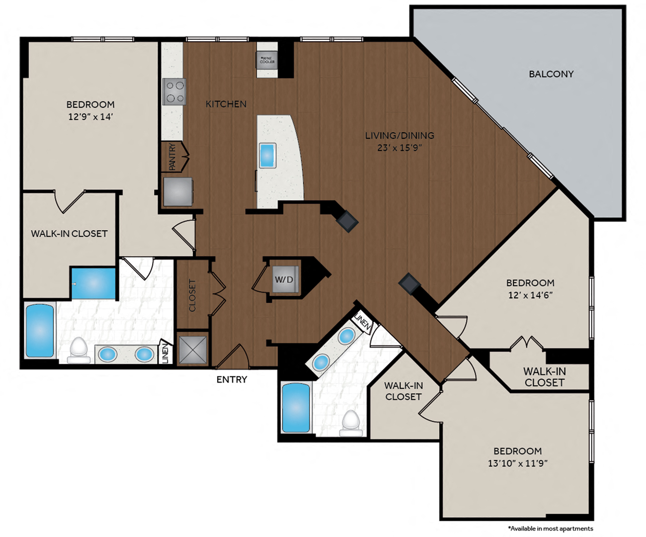 The Encore SouthPark - Charlotte, NC - Vivaldi Floor Plan 1884 Sq Ft