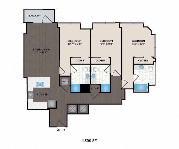 SkyHouse Nashville - Nashville, TN - floor plan