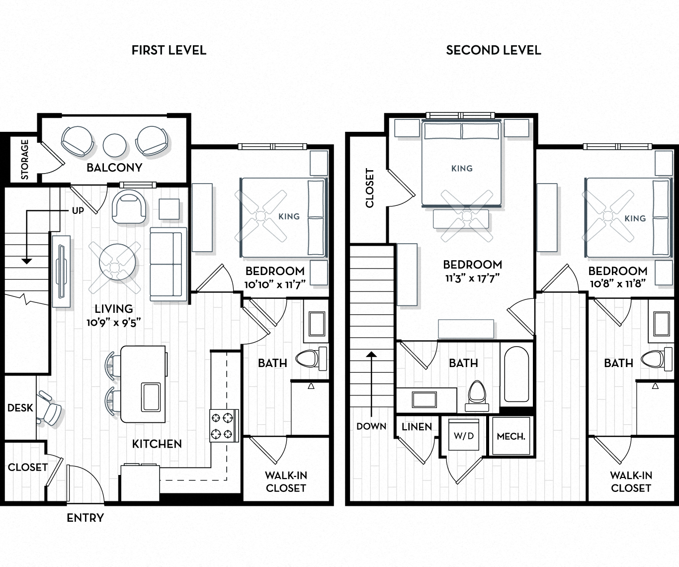 Auden Apartments - Atlanta, GA - 33T1 Townhome Floor Plan