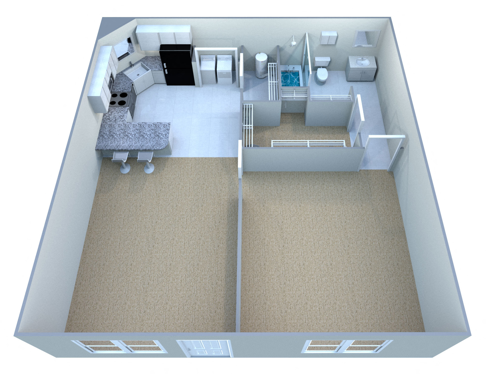 Custom Deluxe III Executive Suite - Fully Furnished & Paid Utilities