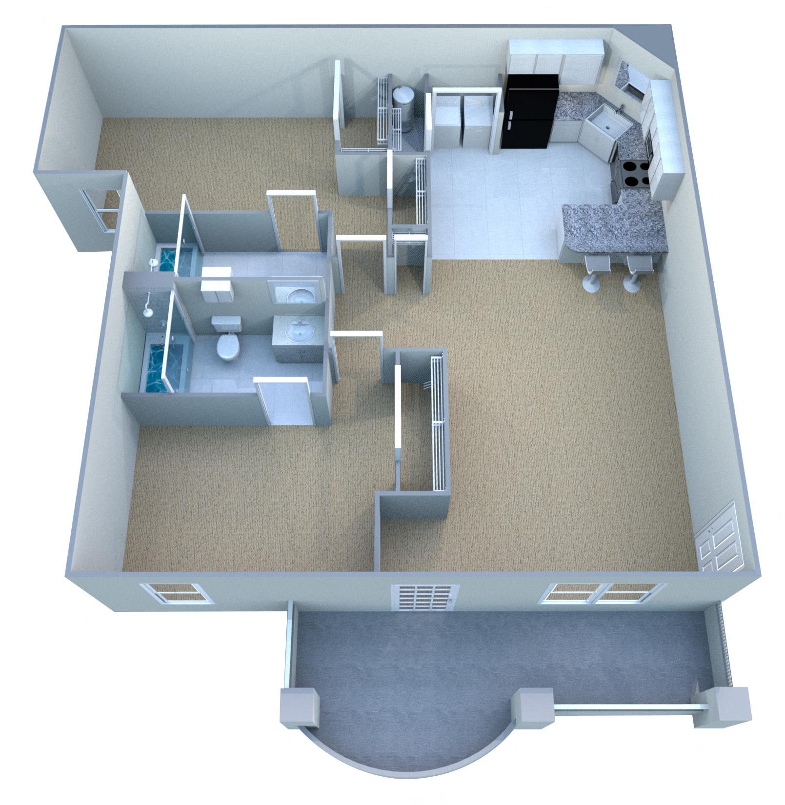 Custom Deluxe III Executive Suite - Fully Furnished & Paid Utilities