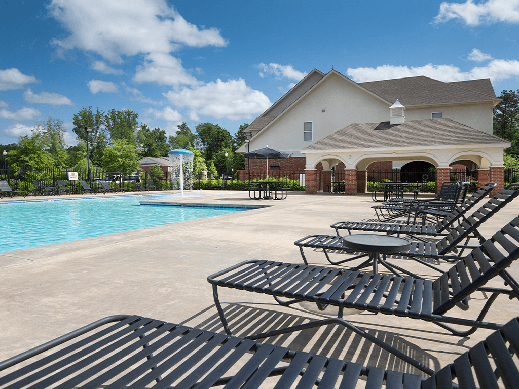 our apartments showcase an unique swimming pool