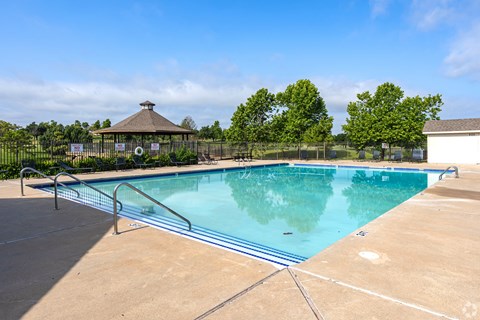 the swimming pool at our apartments