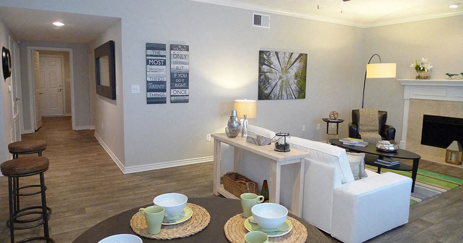 Dining and living room