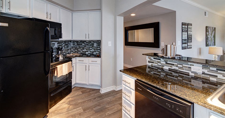 Kitchen island, backsplash and counters in carrollton