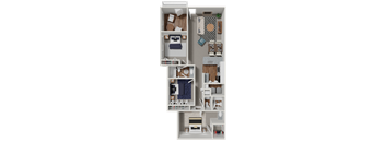 3 bedroom, 2.5 bath