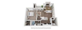 A4 1 Bedroom x 1 Bath 786 sf