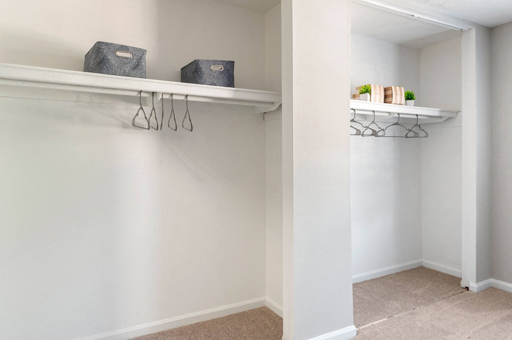 Closets with ample storage