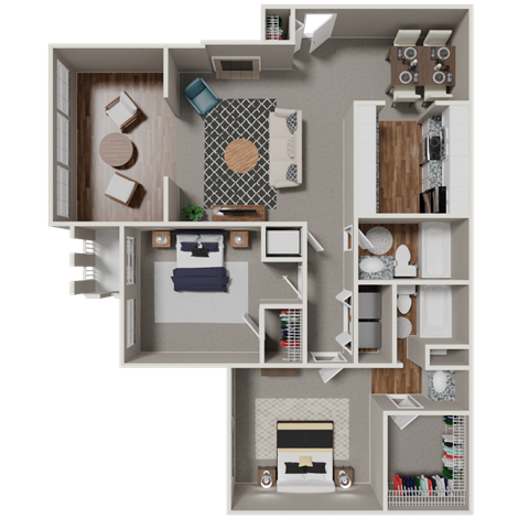 2 Bedroom , 2 bath