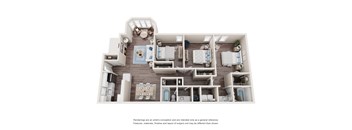 the outlook floor plan  1 bedroom 395 sq ft