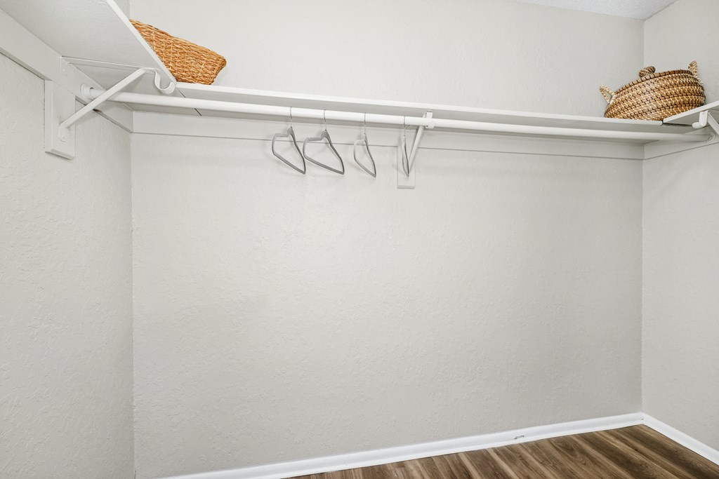 Walk-in Closet with Shelving