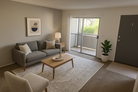 Spacious living room