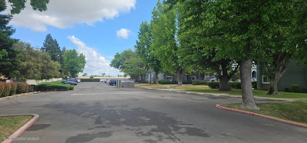 Property entrance with view of parking lot