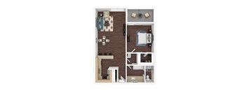 One-Bed Floor Plan