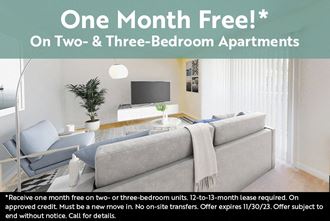 One Month Free!*