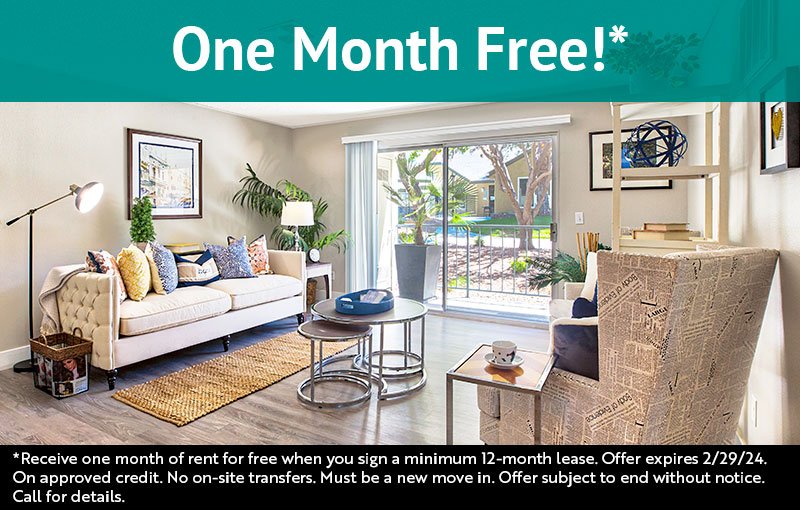 one month free receive one month of rent for free when you sign a minimum