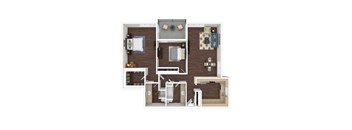 Two-Bed Floor Plan