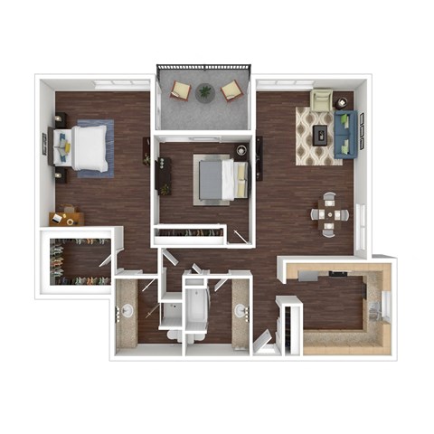 Two-Bed Floor Plan