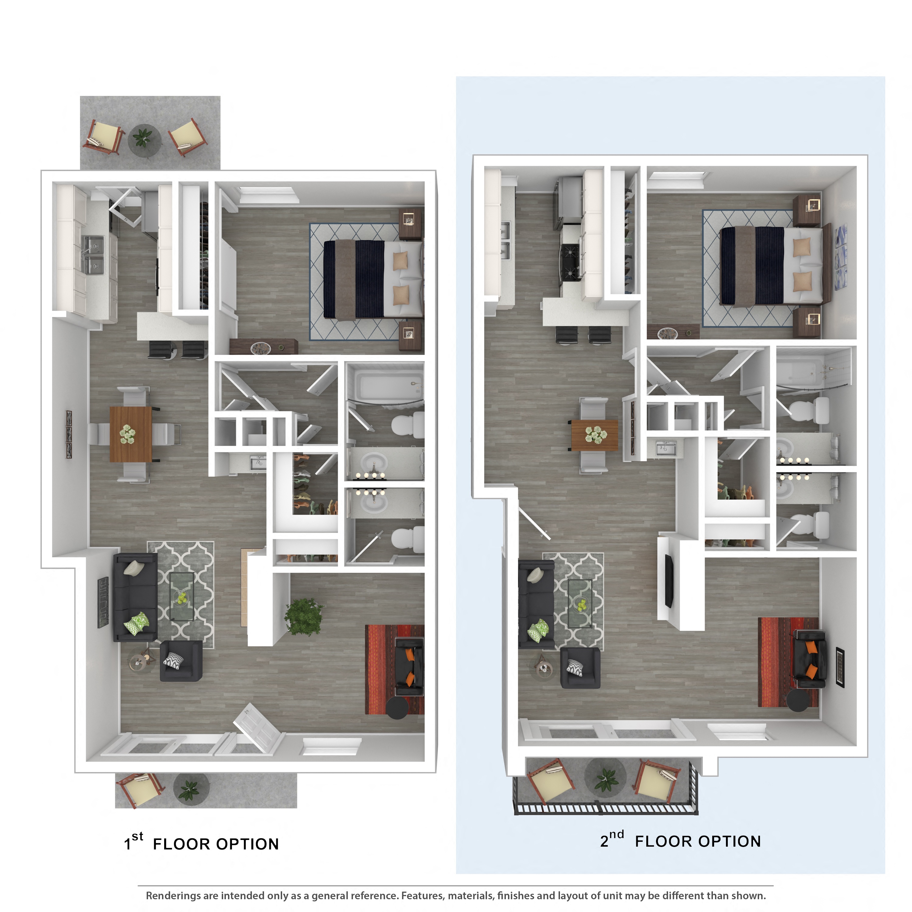 Floor Plan D at Med Village Costa Mesa