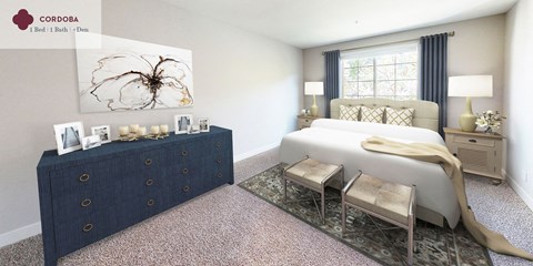 Cordoba - bedroom at Mission Hills Apartment Homes