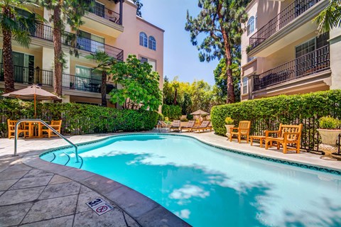 Pool at L'Estancia, Studio City, CA