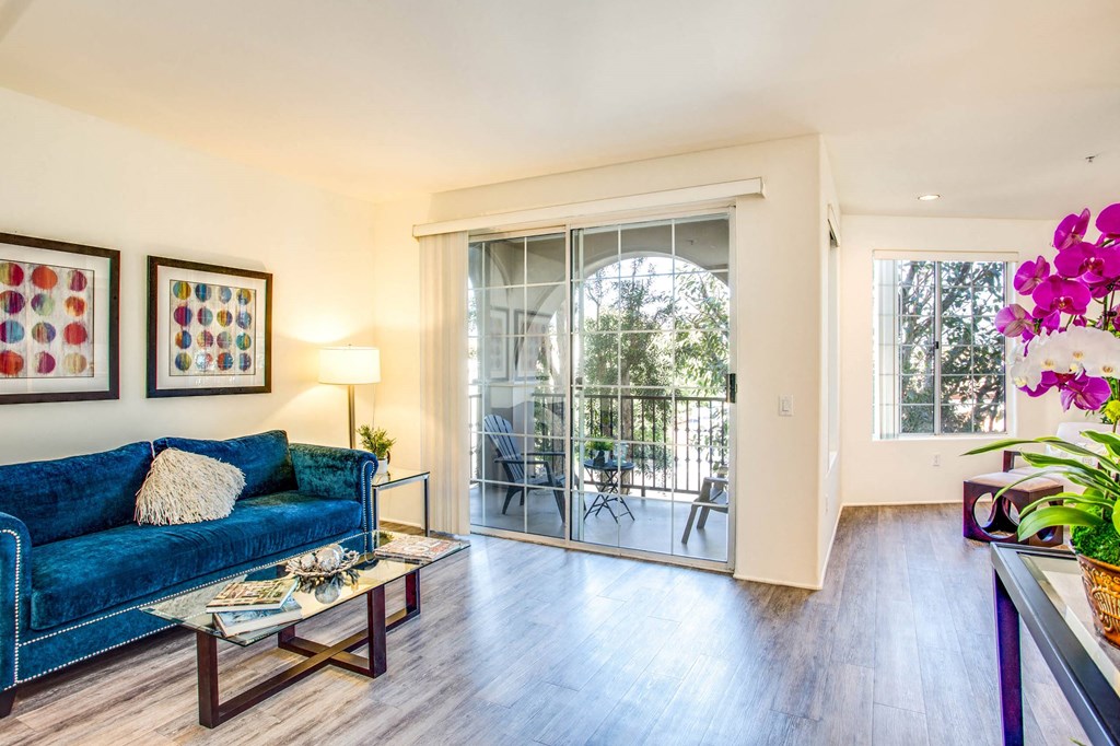 Spacious Living Area at L'Estancia, Studio City, CA