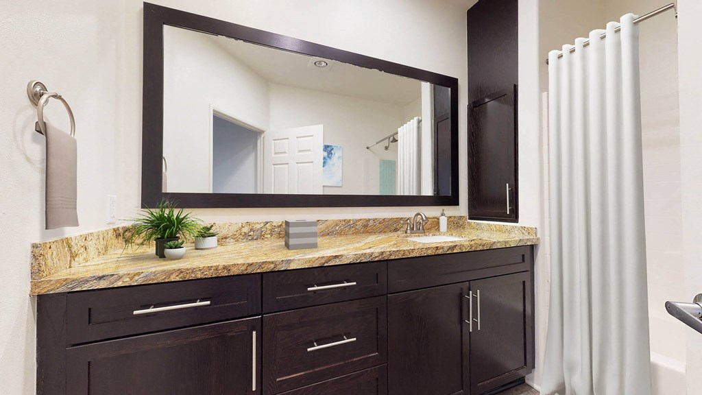 Bathroom  at L'Estancia, Studio City, CA