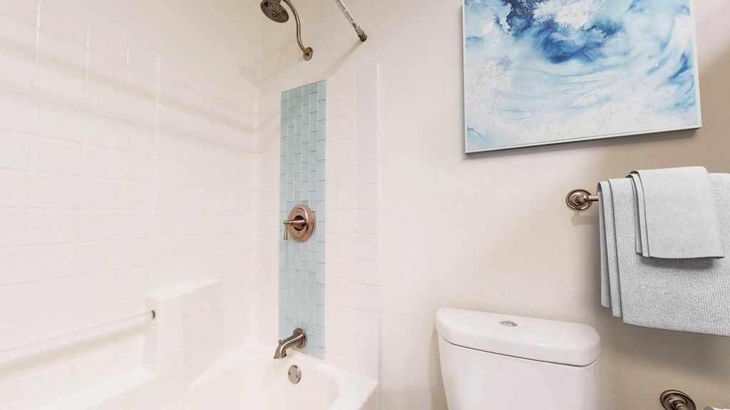 Bathroom at L'Estancia Apartment Homes